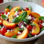 summer peach feta delight