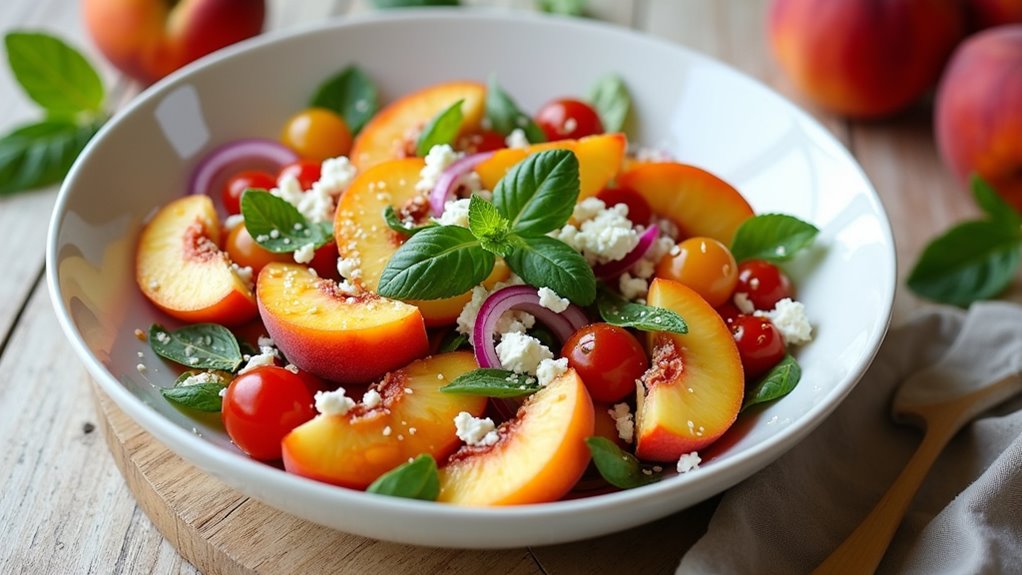 summer peach feta delight