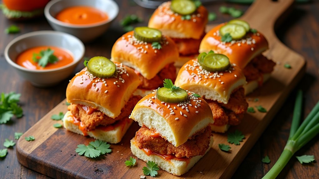 tasty bang bang chicken sliders