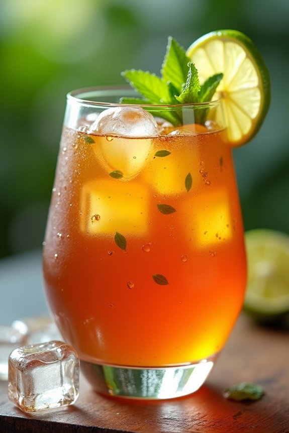 tropical passion fruit iced tea