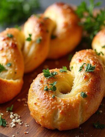 air fryer garlic twists