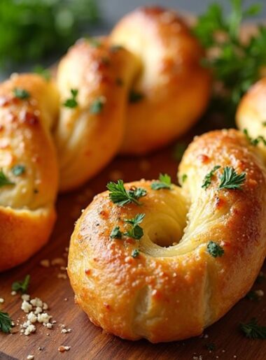 air fryer garlic twists
