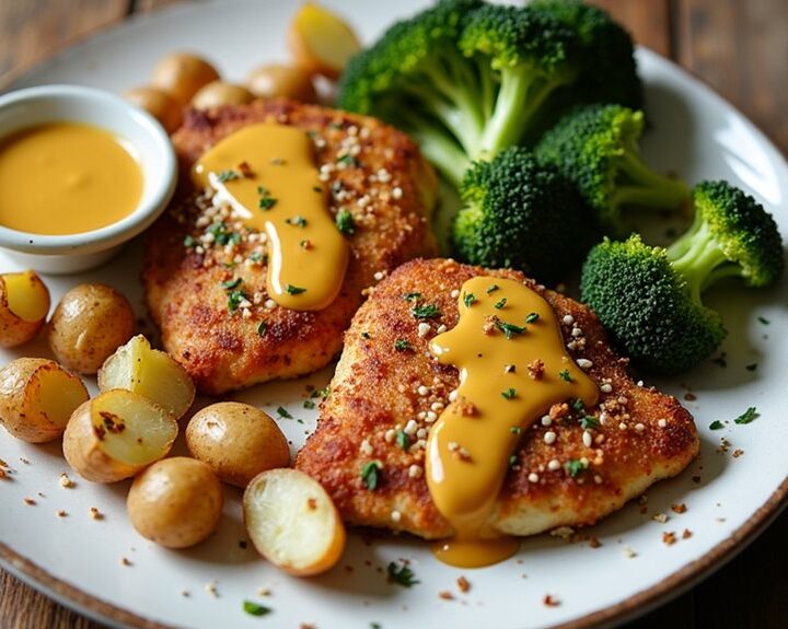 bagel chicken with veggies