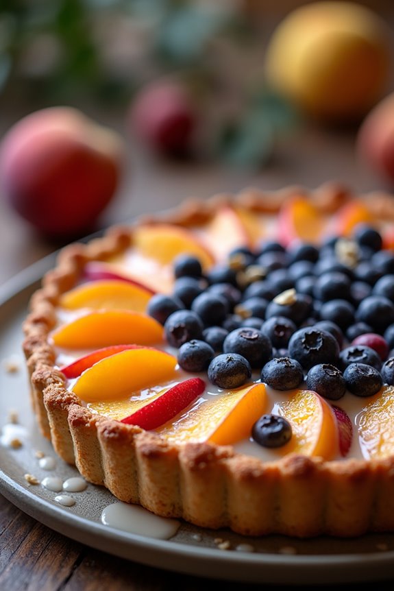 blueberry peach tart recipe