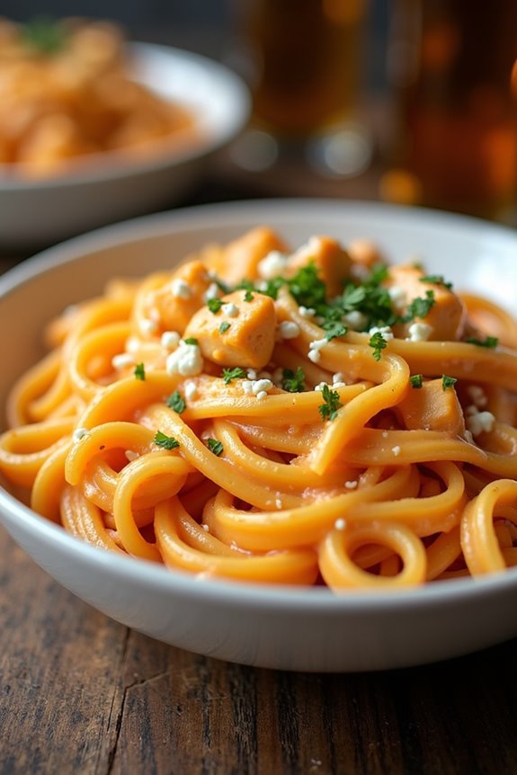 buffalo chicken alfredo pasta recipe