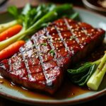 caramelized honey glazed beef