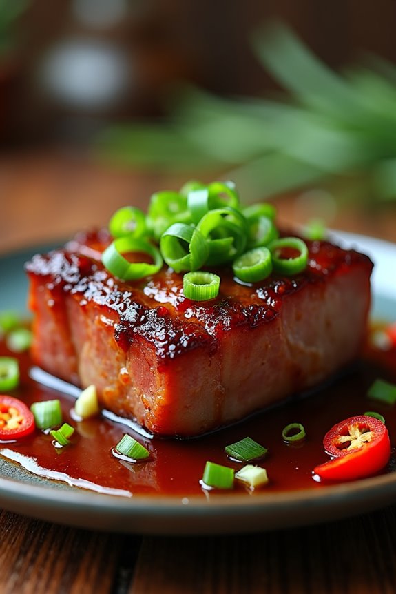 caramelized honey glazed beef