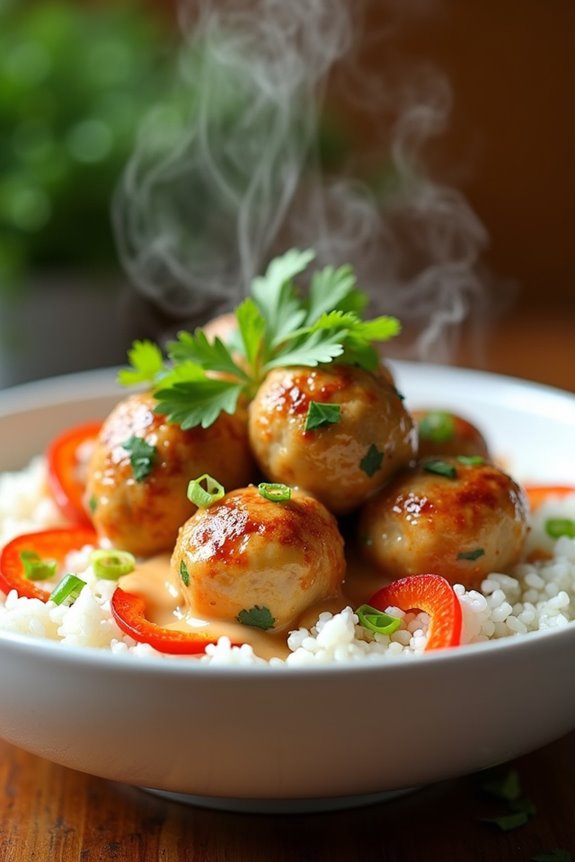 coconut chicken meatballs recipe