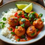 coconut infused chicken meatballs
