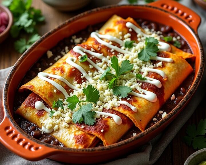 comforting bean filled tortillas