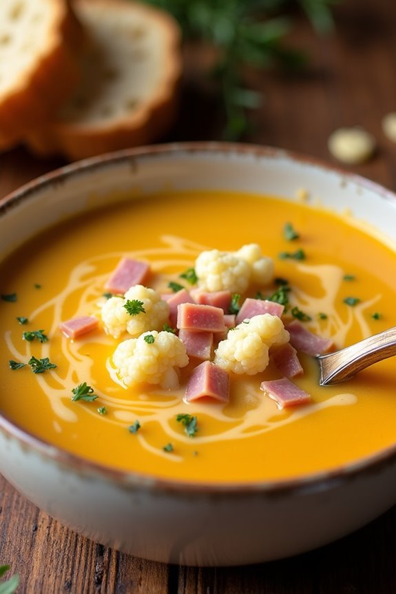 comforting ham cheese soup