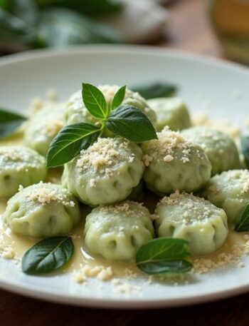 comforting spinach ricotta dumplings