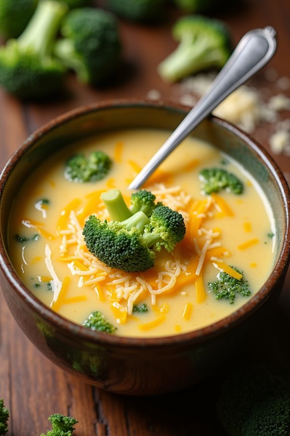 cozy broccoli cheddar soup
