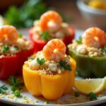 crab and shrimp stuffed peppers
