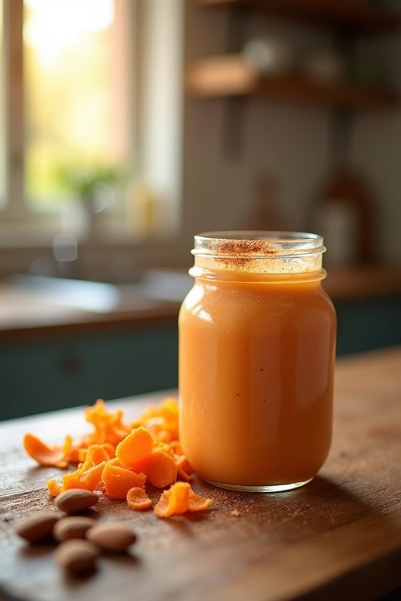 creamy carrot cake smoothie
