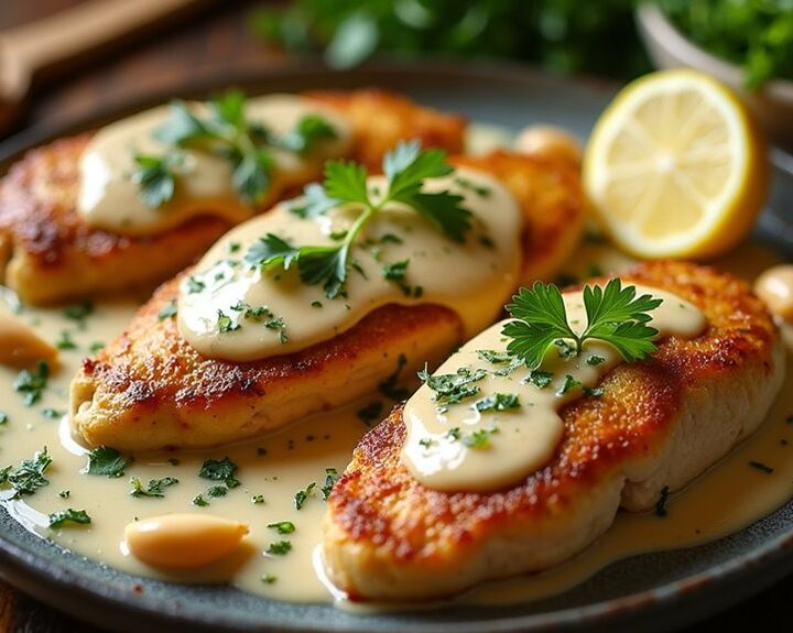 creamy garlic chicken recipe