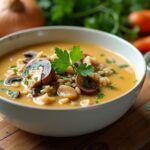 creamy mushroom chicken soup