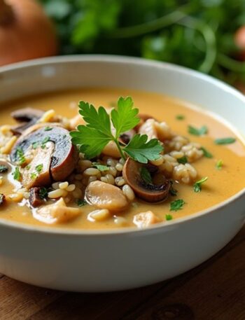 creamy mushroom chicken soup