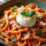 creamy red pepper pasta