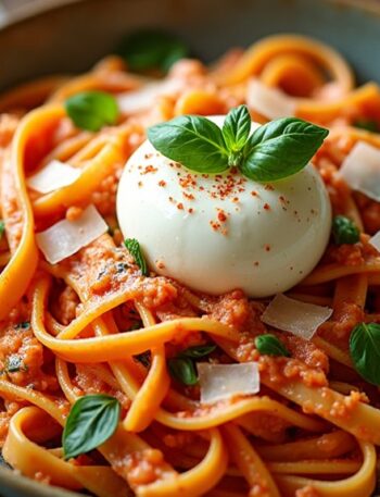 creamy red pepper pasta