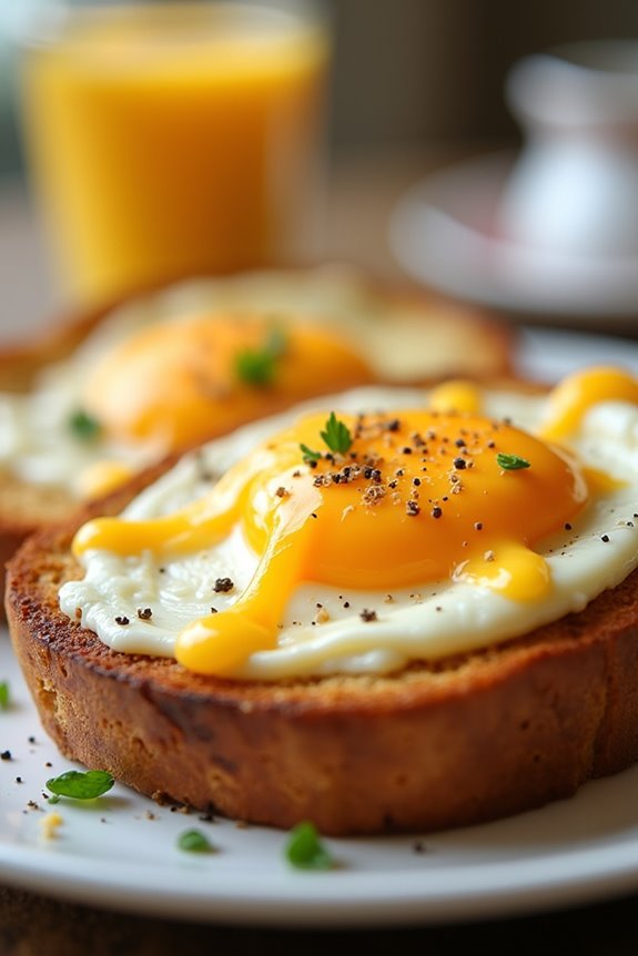 crispy egg and cheese toast