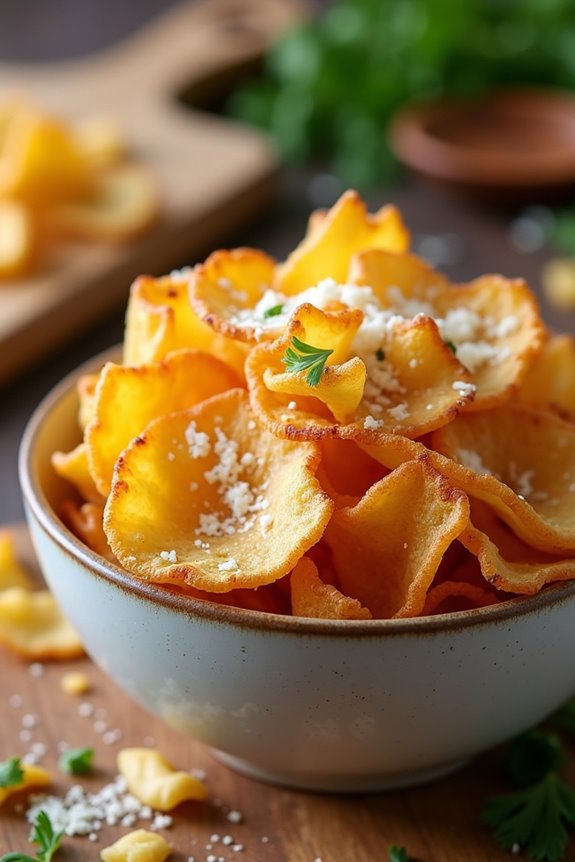 crispy pasta chips recipe