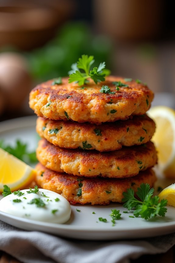 crispy salmon patties made