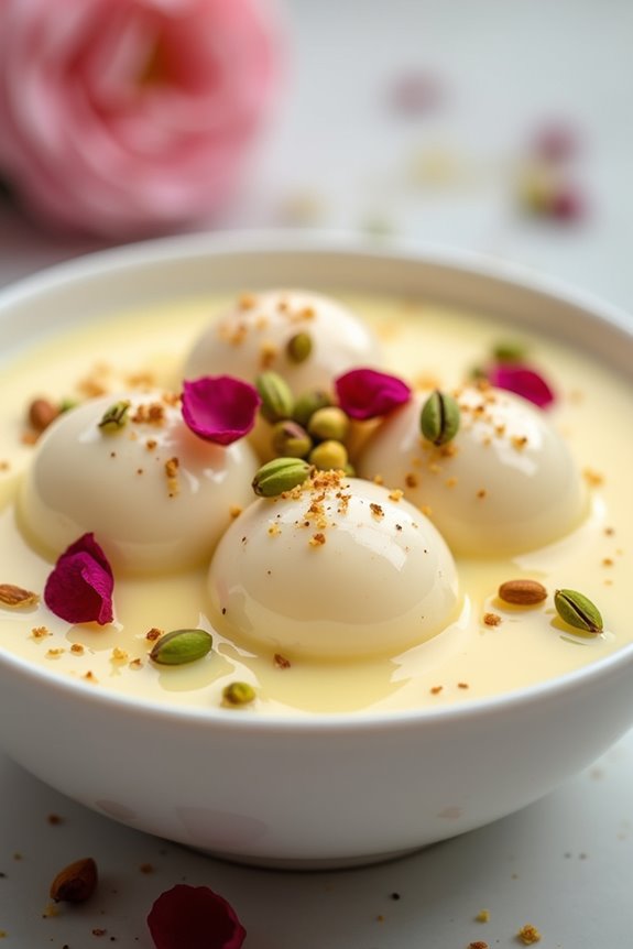 custard rasgulla dessert delight