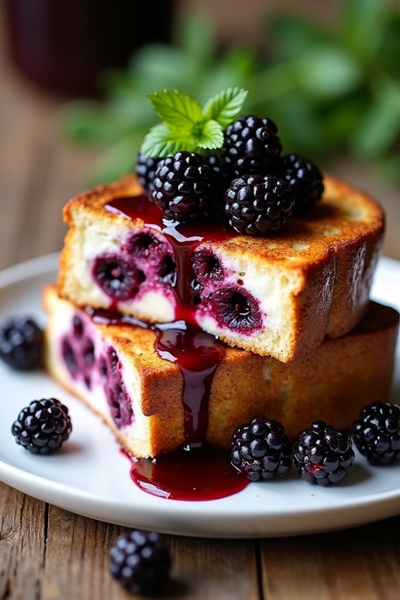 delicious blackberry cream cheese