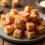 delicious churro cake bites