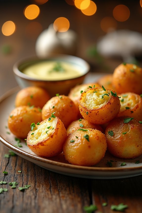 delicious garlic potato pops