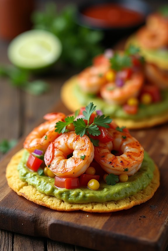 delicious grilled shrimp tostadas