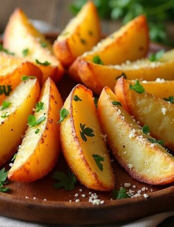 delicious parmesan garlic wedges