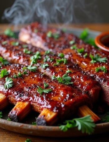 delicious slow cooked ribs