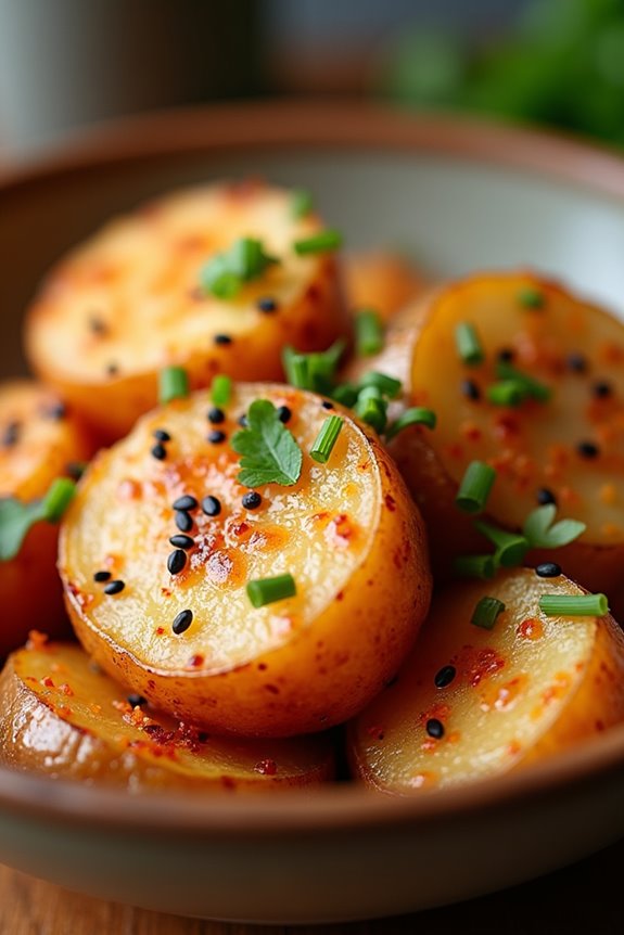 flavorful crispy potato salad