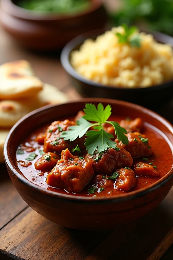 flavorful spicy beef vindaloo