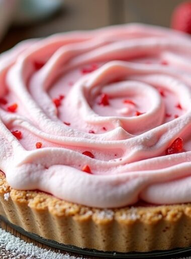 frozen strawberry cream pie
