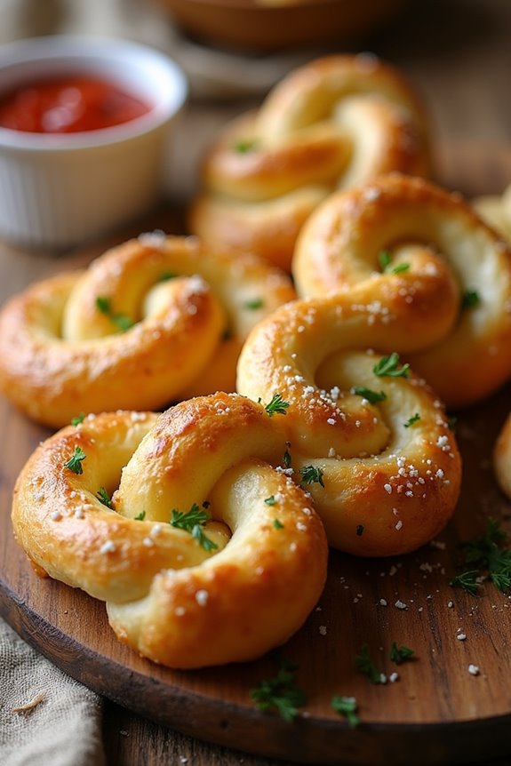 garlic parmesan twists recipe