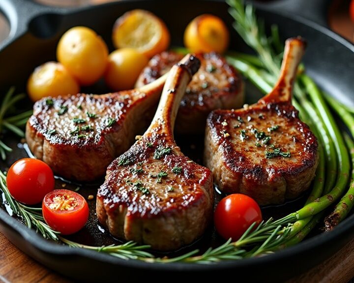 gourmet rosemary lamb chops