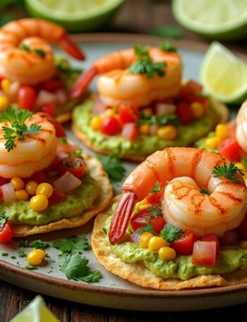 grilled shrimp tostadas recipe