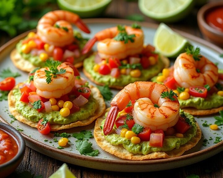 grilled shrimp tostadas recipe