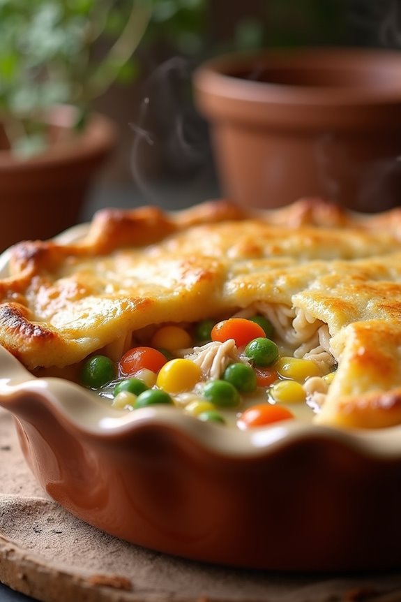 hearty bisquick chicken pot pie
