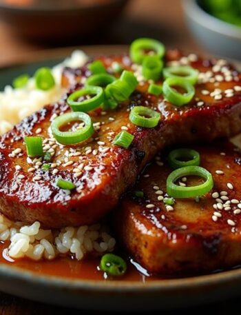 honey garlic beef chops