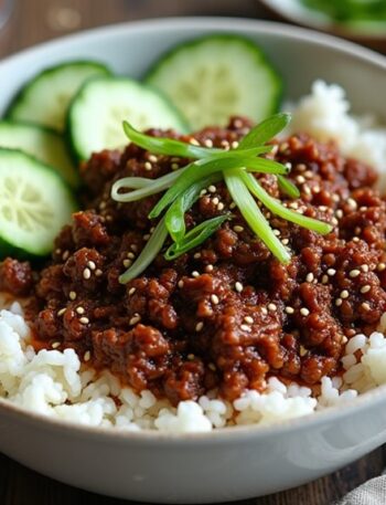 korean ground beef bowl
