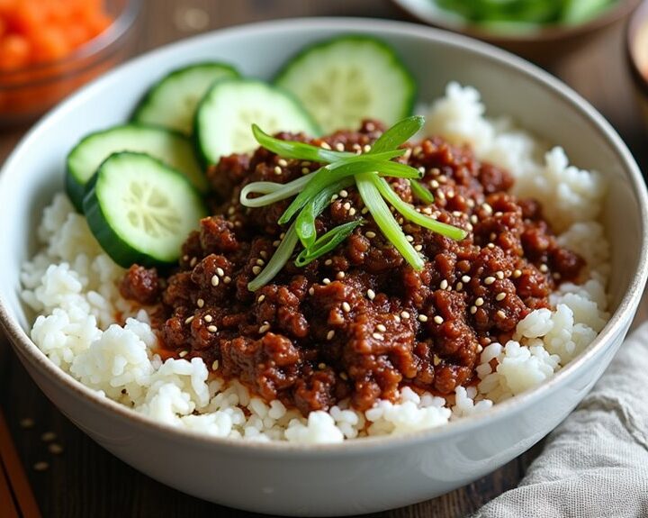 korean ground beef bowl