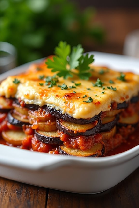 layered authentic greek moussaka