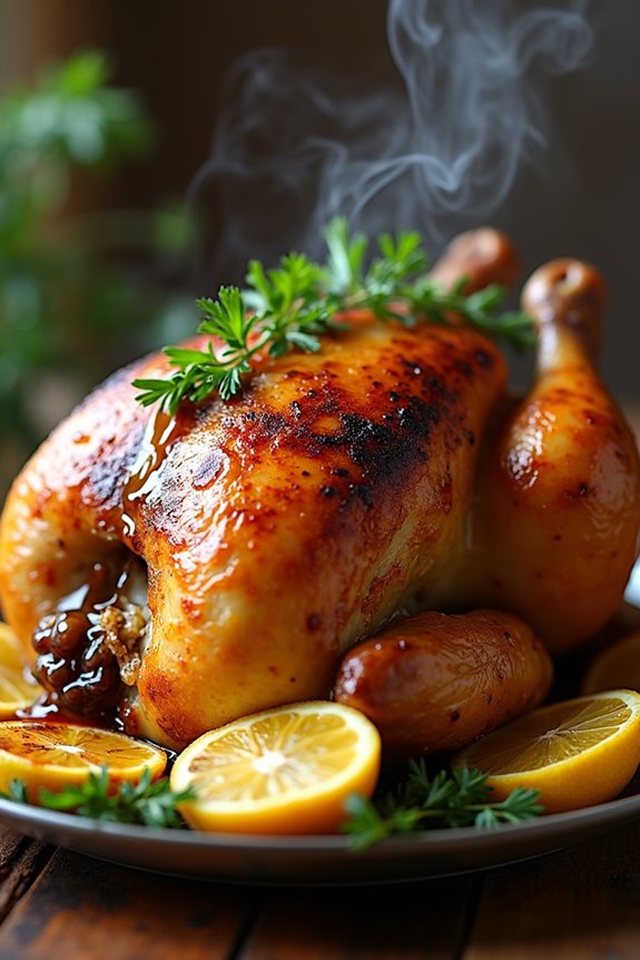 lemon garlic roast chicken recipe