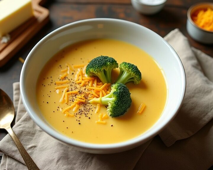 light broccoli cheddar soup
