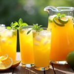 mango lemonade summer drink