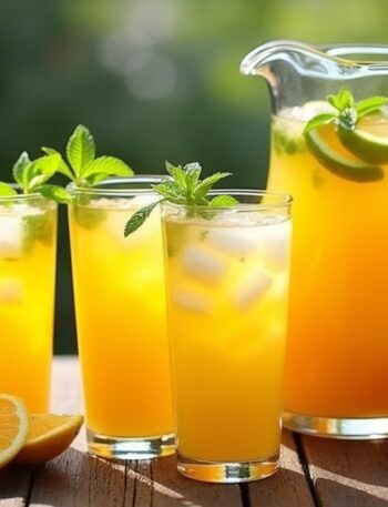 mango lemonade summer drink